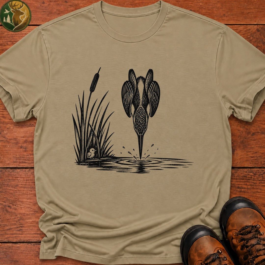 Kingfisher Dive T Shirt - Khaki