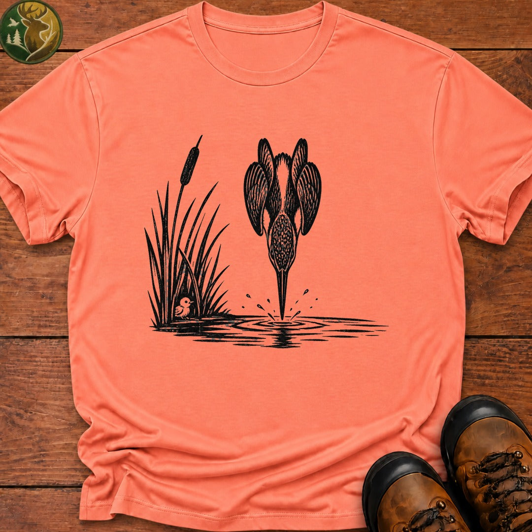 Kingfisher Dive T Shirt - Melon