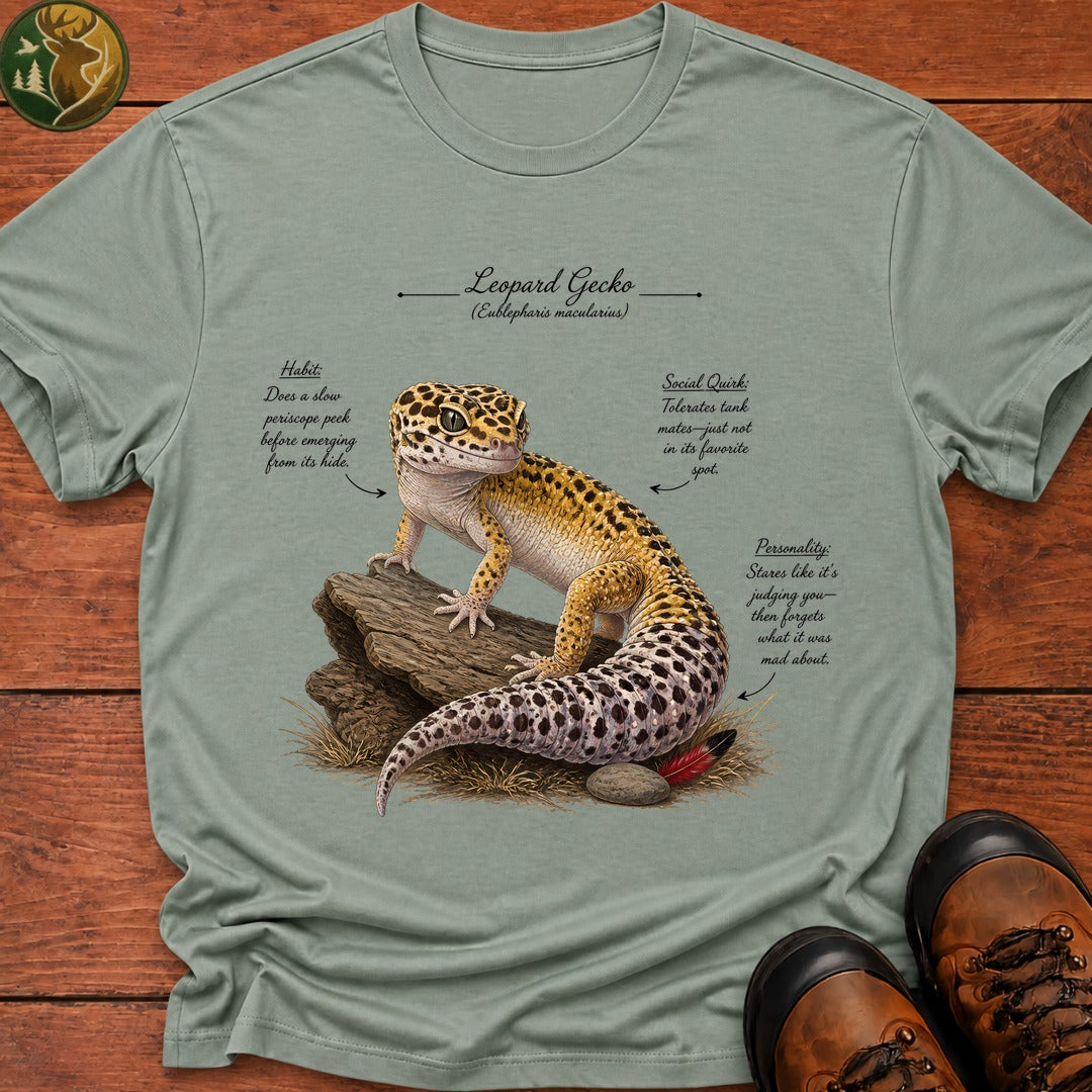 Leopard Gecko Field Guide T Shirt - Bay