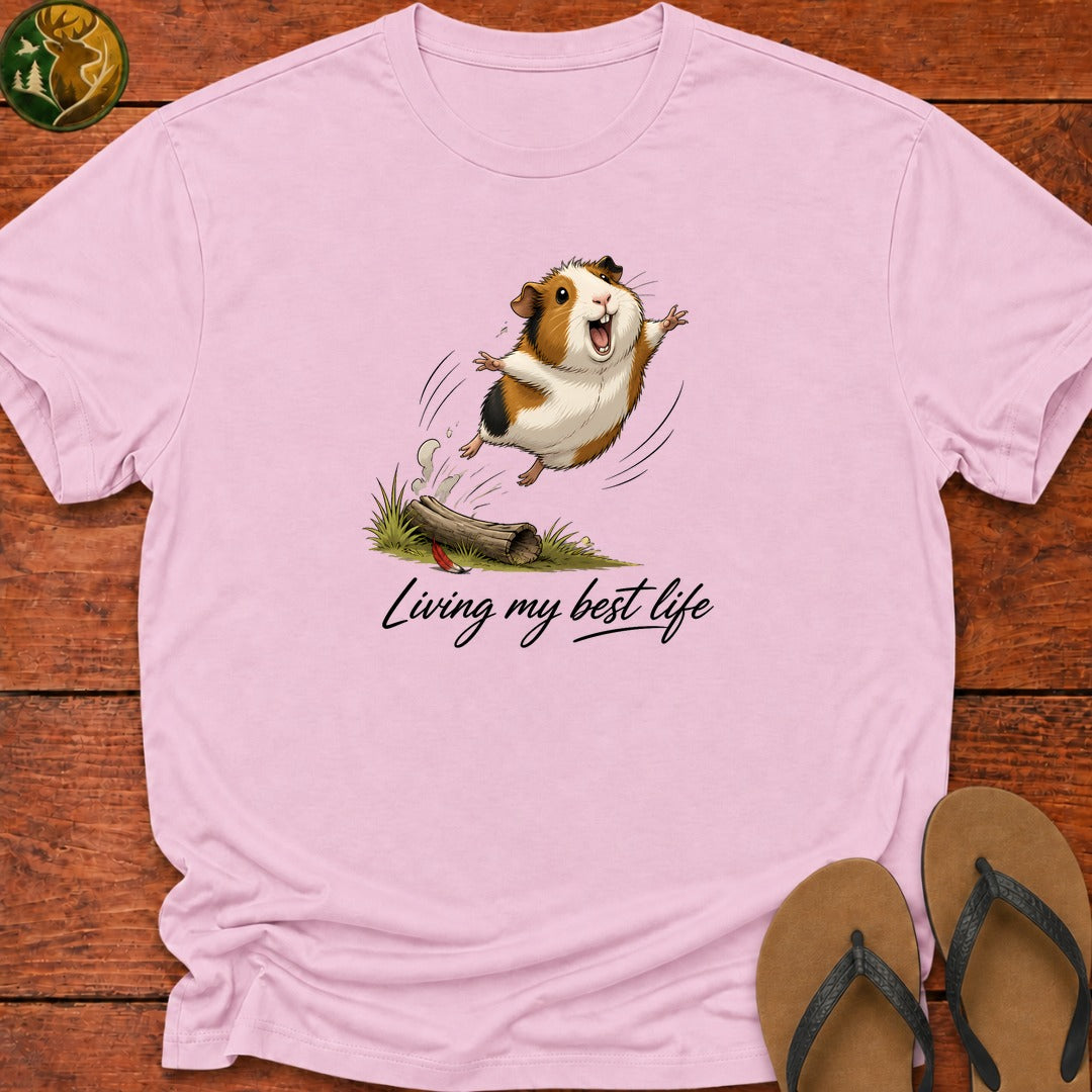 Living My Best Life Kids T-Shirt - Light Pink