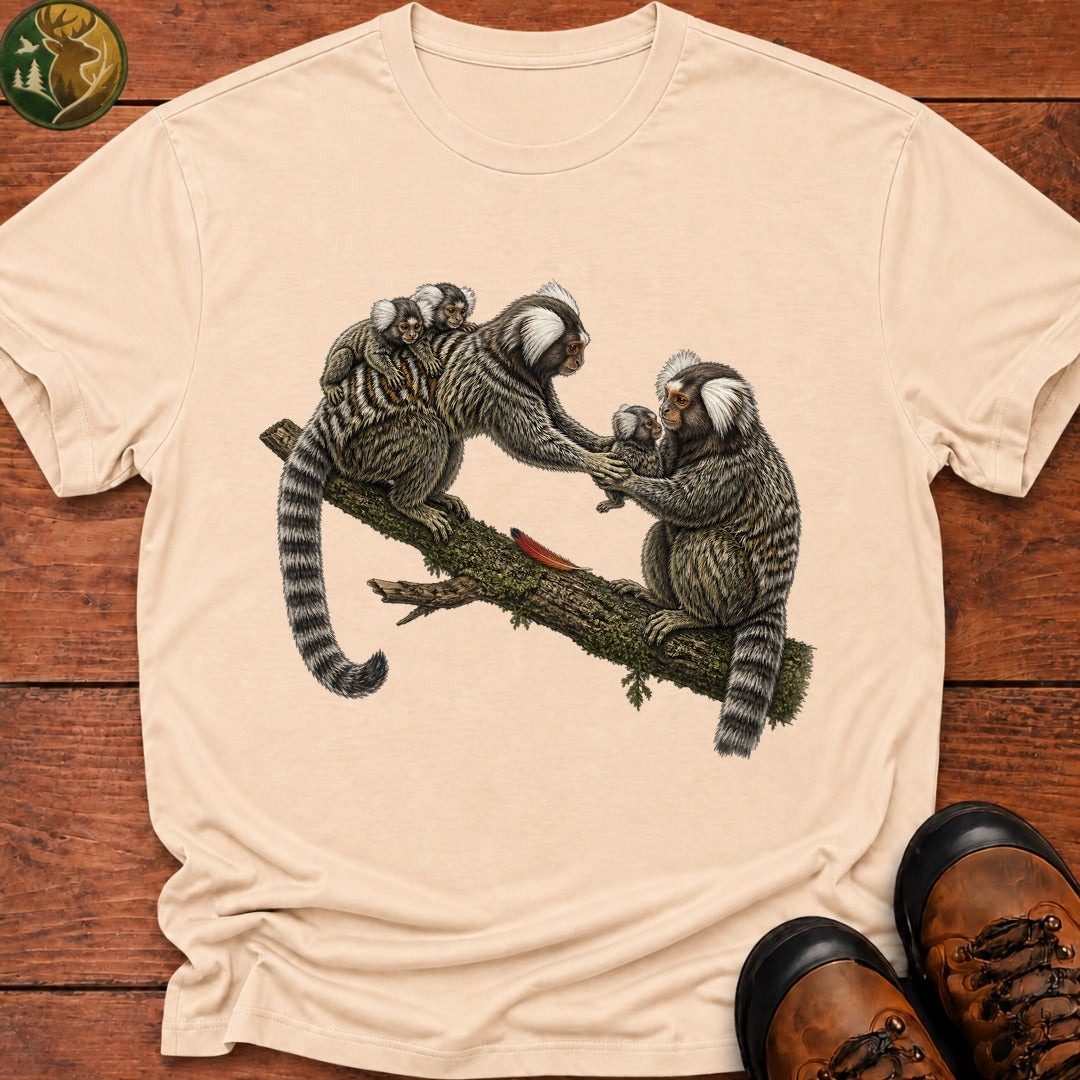 Marmoset Family T Shirt - Ivory