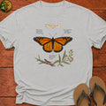 Monarch Butterfly Field Guide Kids T-Shirt - Ash
