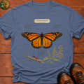 Monarch Butterfly Field Guide T-Shirt - Blue Jean