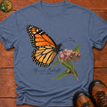 Monarch Butterfly T-Shirt - Blue Jean