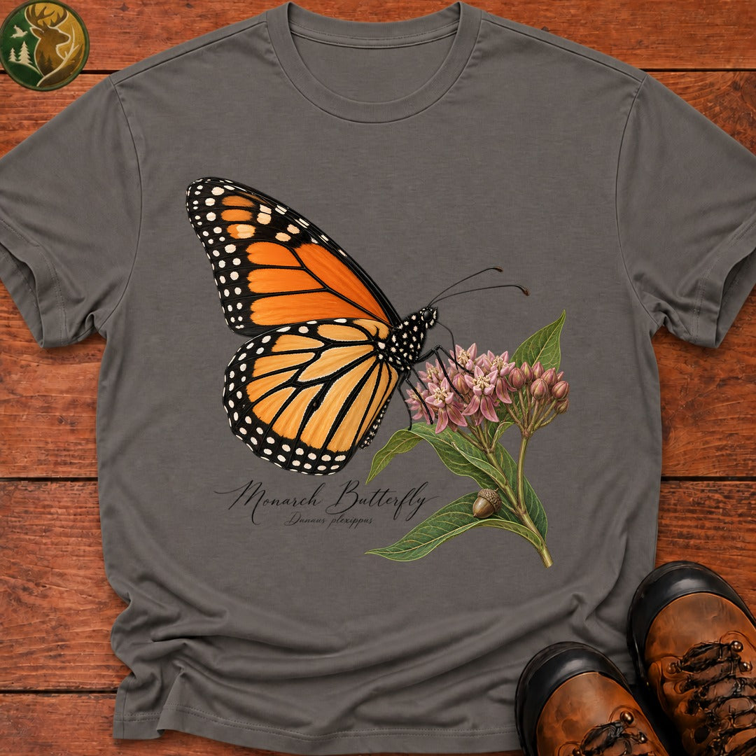 Monarch Butterfly T-Shirt - Grey