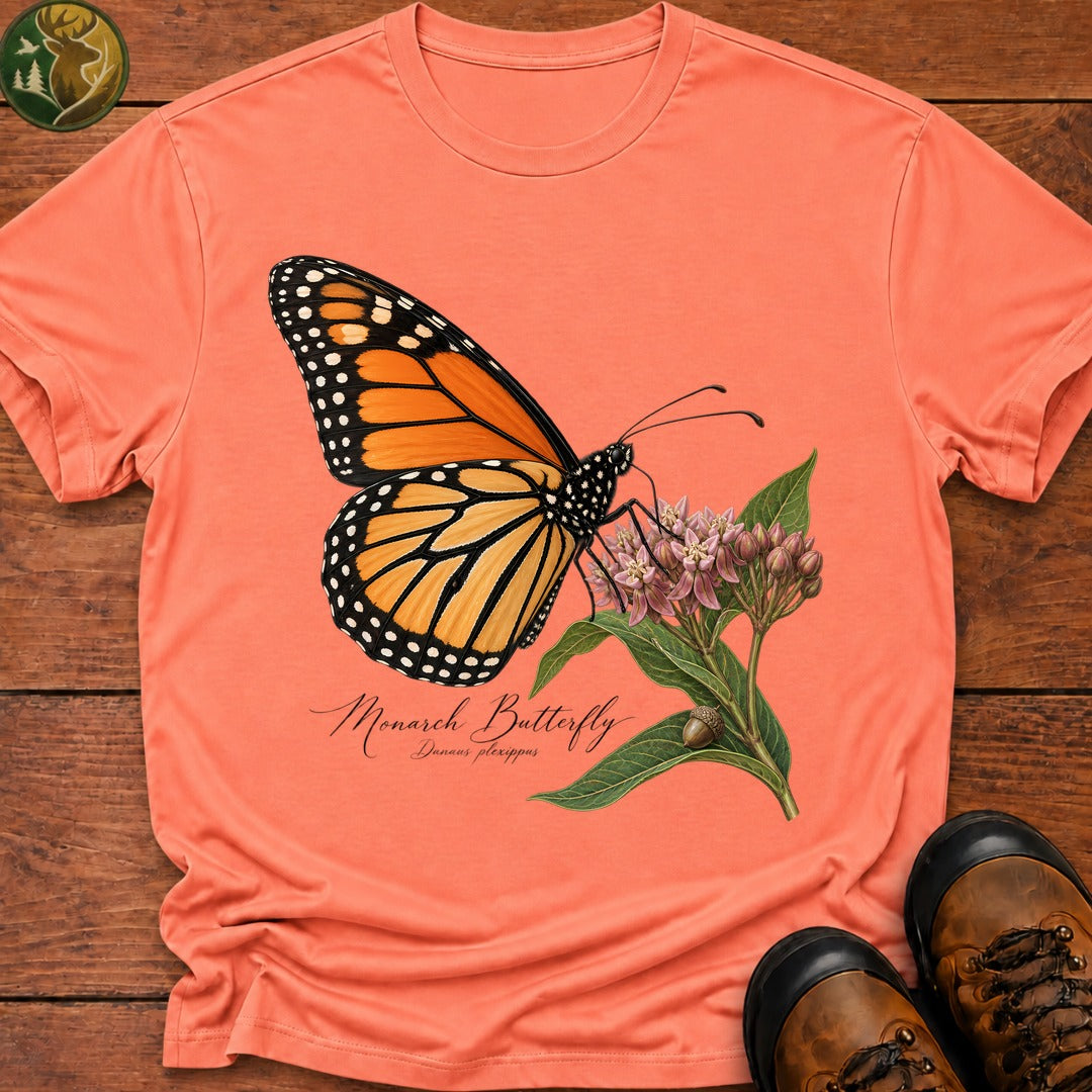 Monarch Butterfly T-Shirt - Melon
