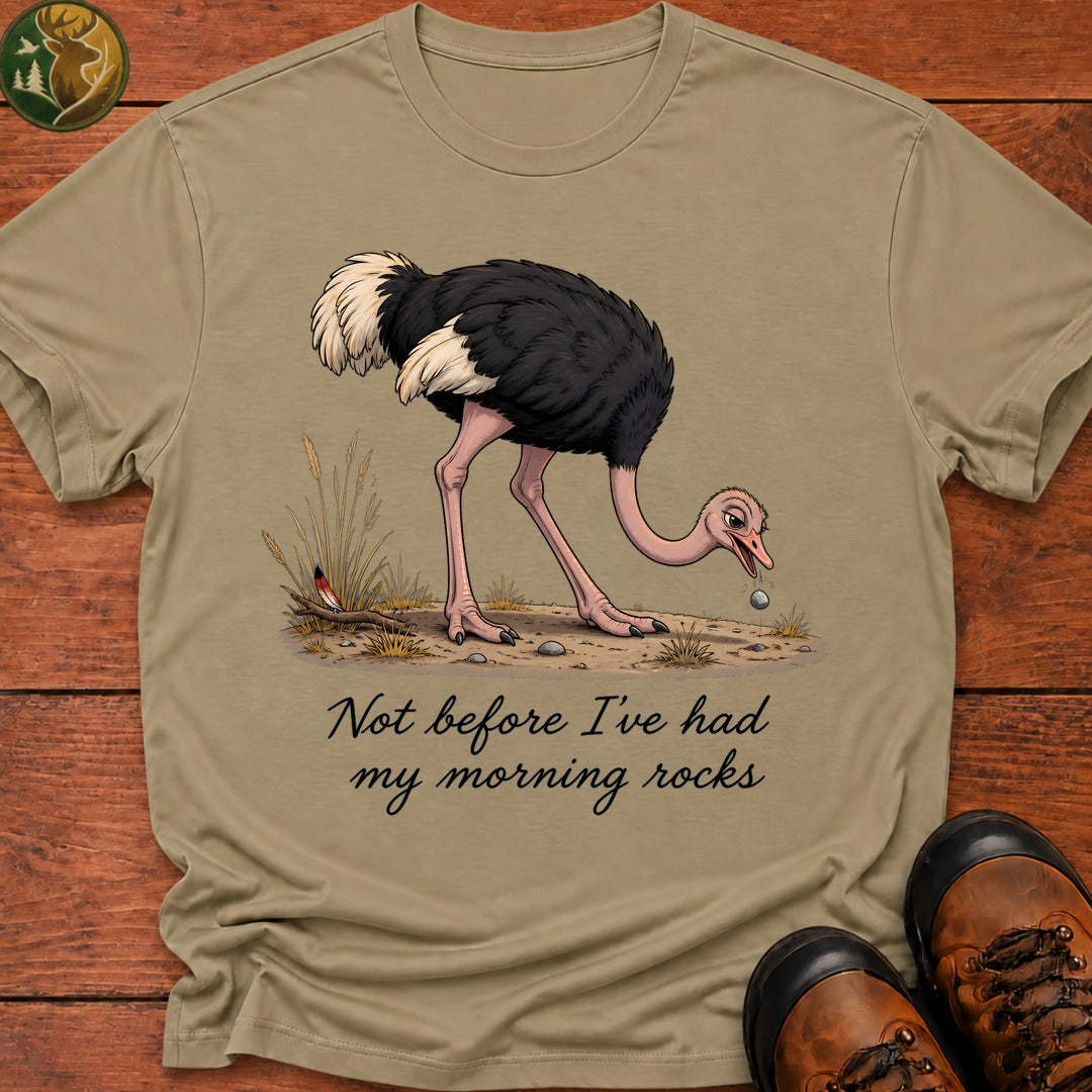 Morning Rocks T Shirt - Khaki