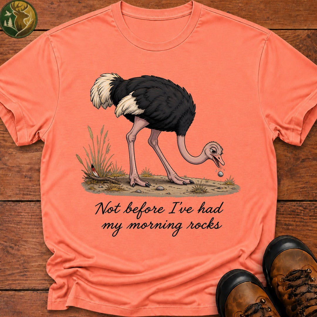 Morning Rocks T Shirt - Melon
