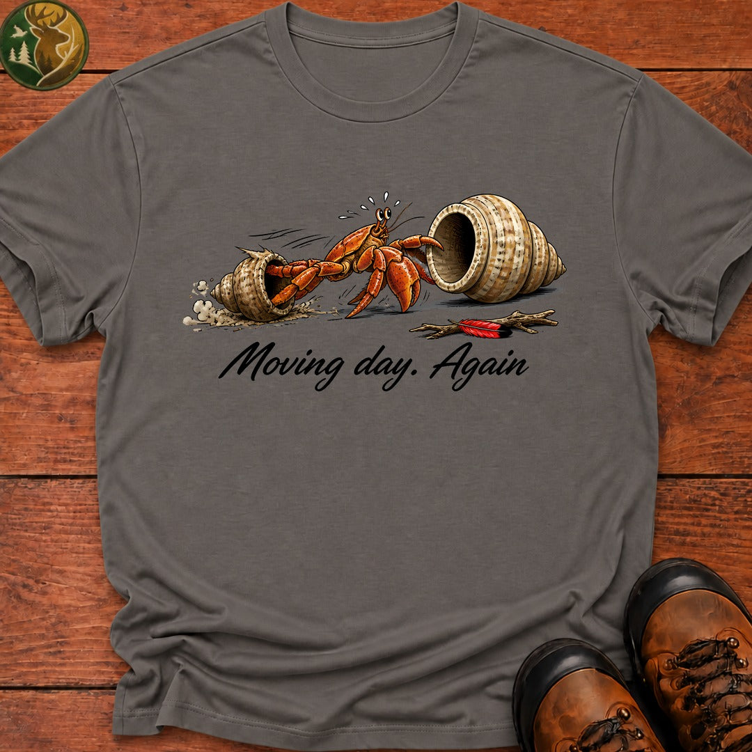 Moving Day Again T-Shirt - Grey
