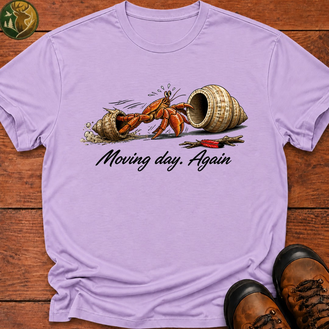 Moving Day Again T-Shirt - Orchid