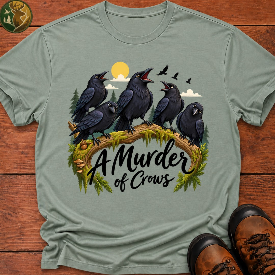 Murder Of Crows T-Shirt - Bay