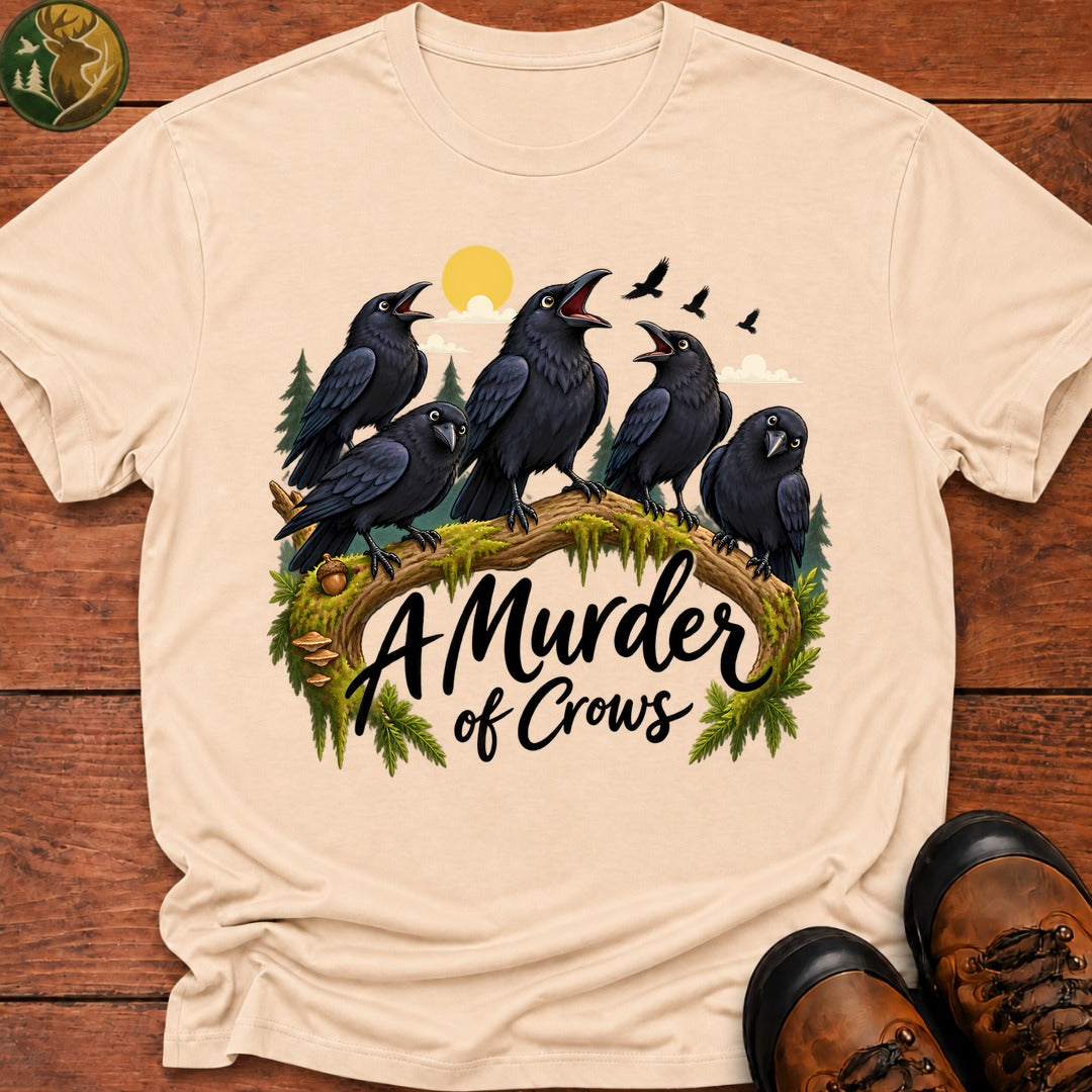 Murder Of Crows T-Shirt - Ivory