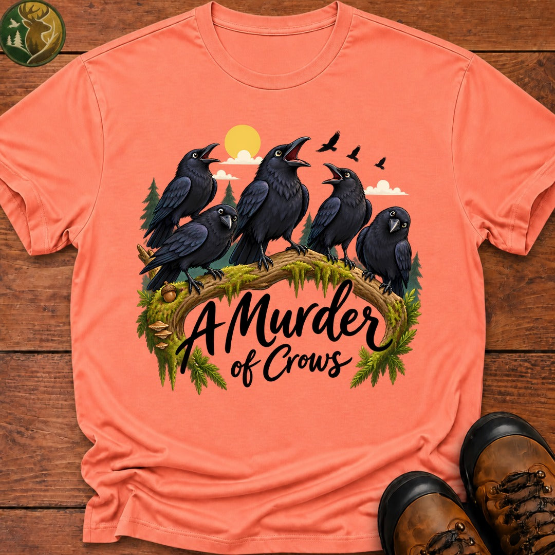 Murder Of Crows T-Shirt - Melon
