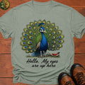 My Eyes Are Up Here T Shirt - Bay
