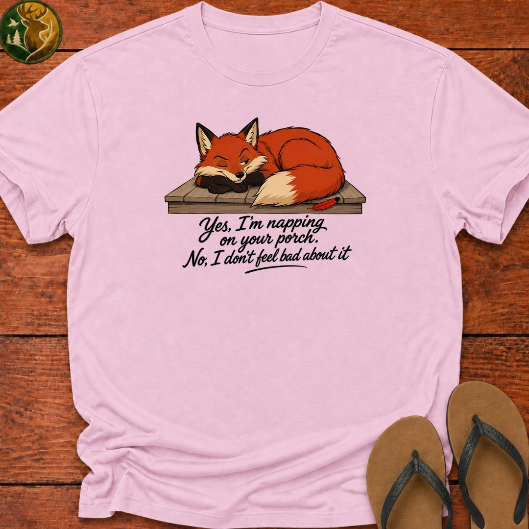 Napping On Your Porch Kids T-Shirt - Light Pink