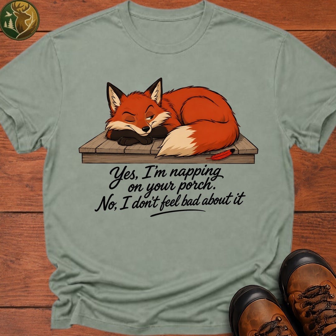 Napping On Your Porch T Shirt - Bay