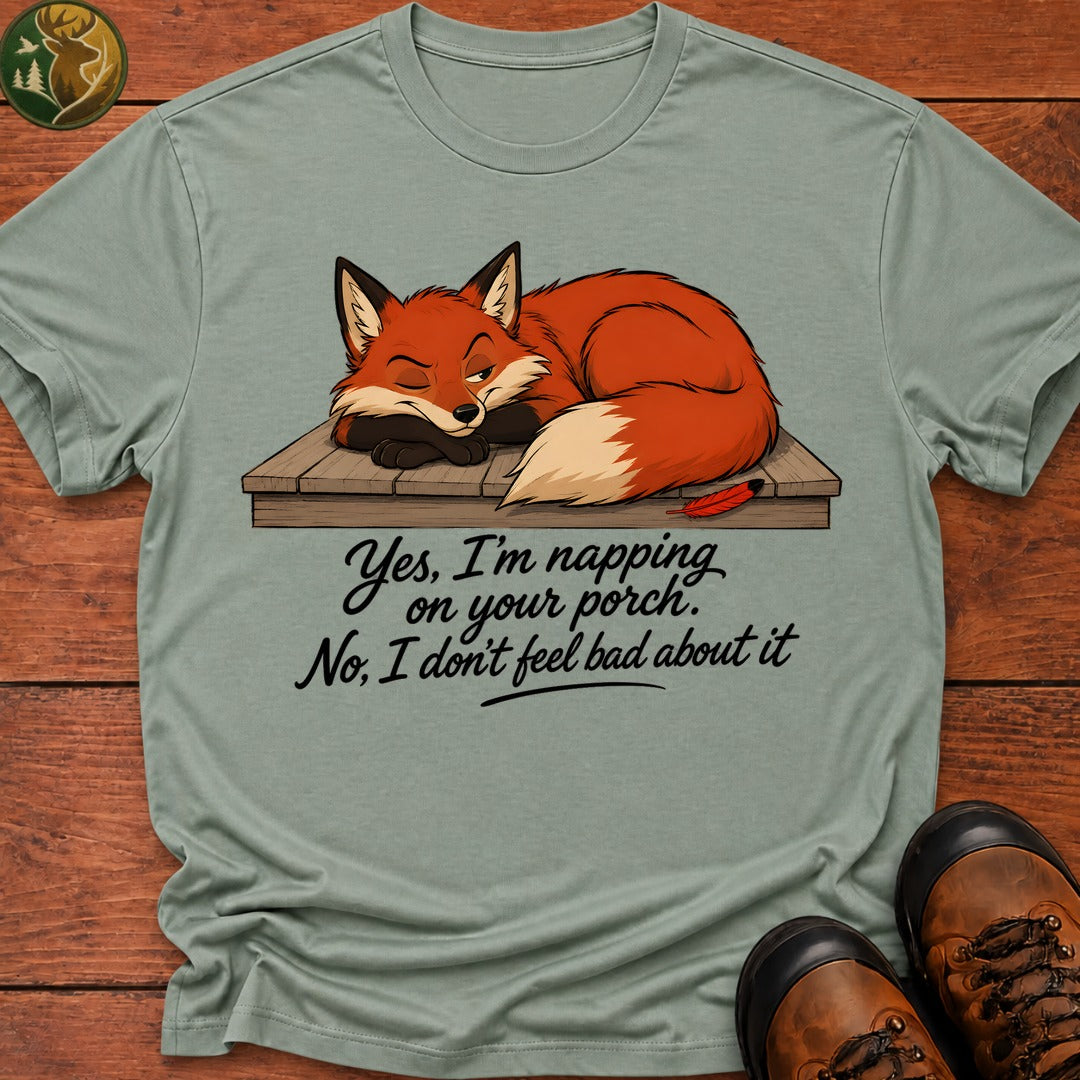 Napping On Your Porch T Shirt - Bay