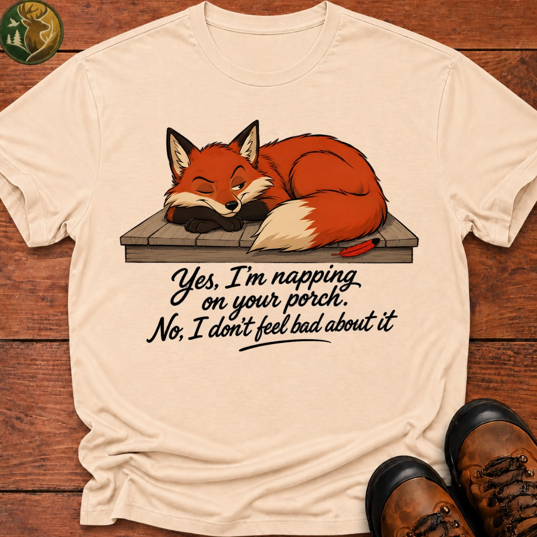 Napping On Your Porch T Shirt - Ivory