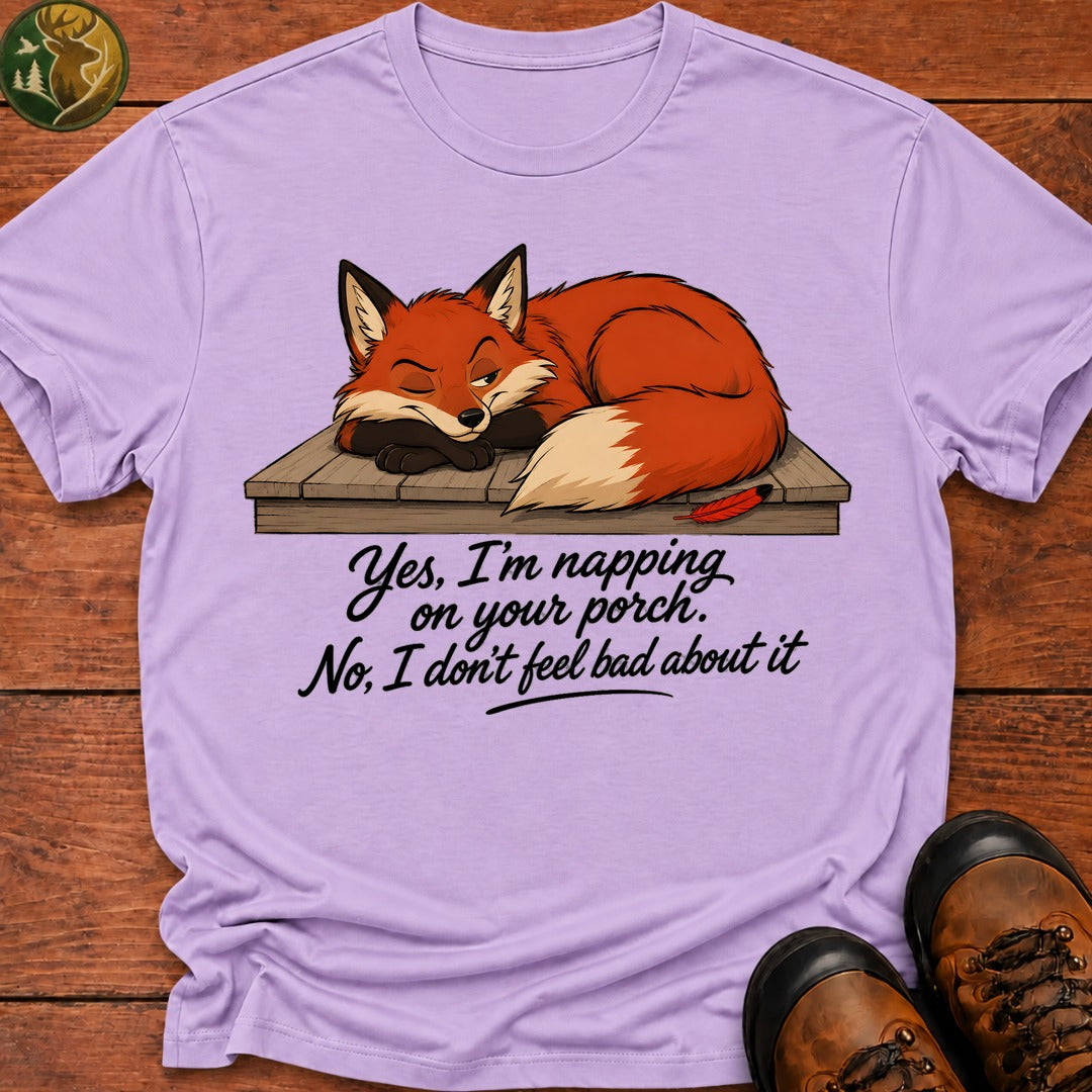 Napping On Your Porch T Shirt - Orchid
