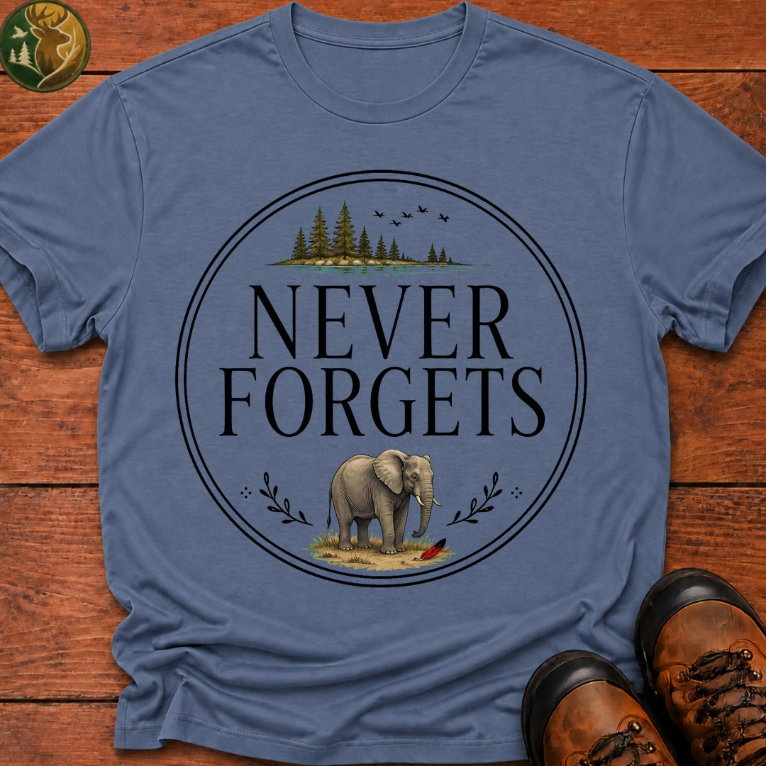 Never Forgets T-Shirt - Blue Jean