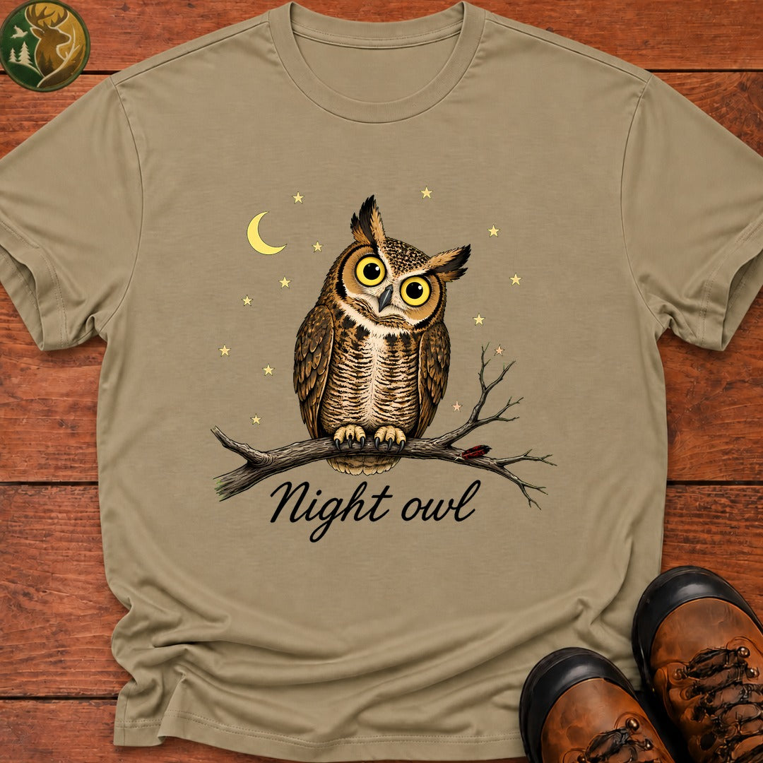 Night Owl T-Shirt - Khaki