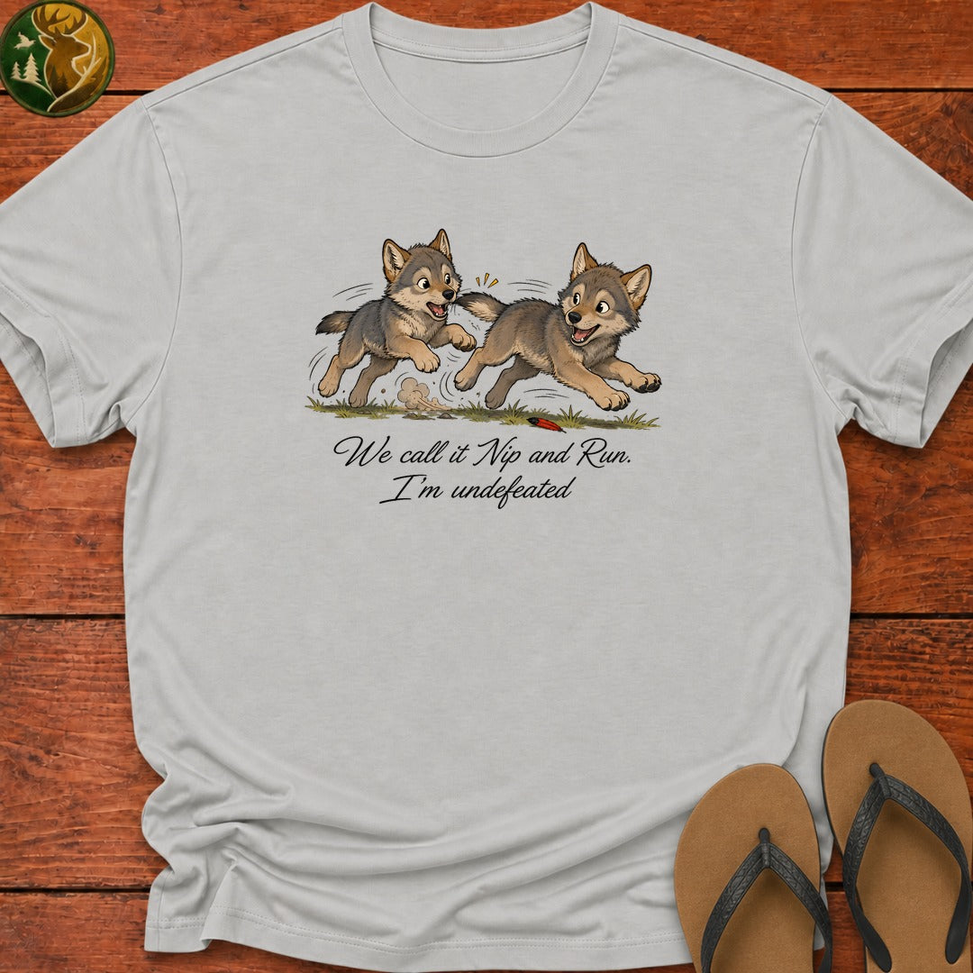 Nip And Run Kids T-Shirt - Ash