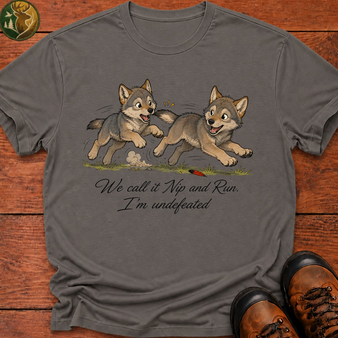 Nip And Run T Shirt - Grey