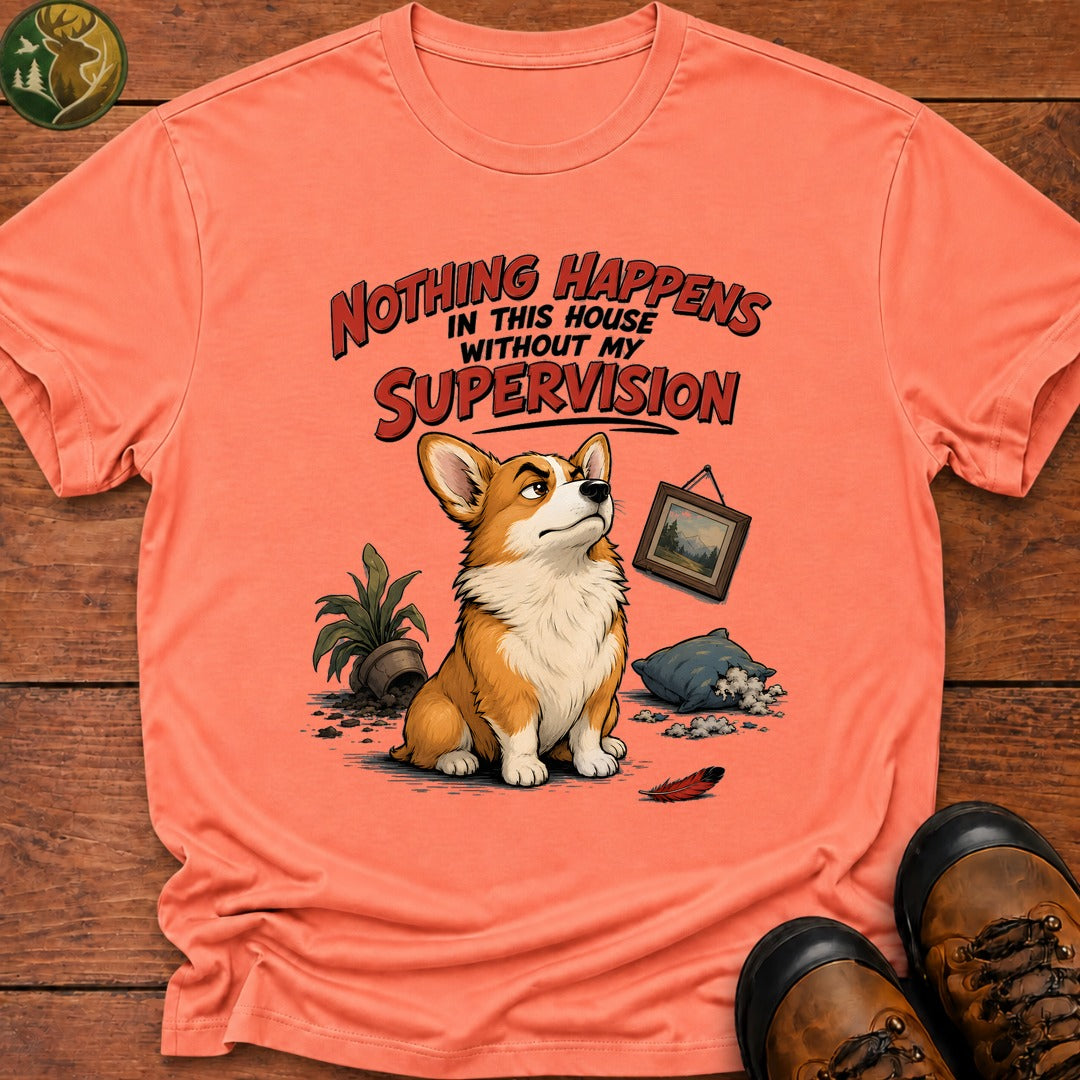 Nothing Happens In This House T Shirt - Melon
