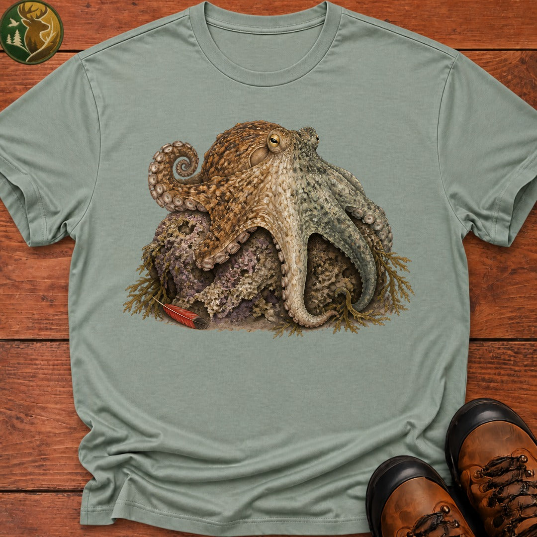 Octopus Camauflage T Shirt - Bay