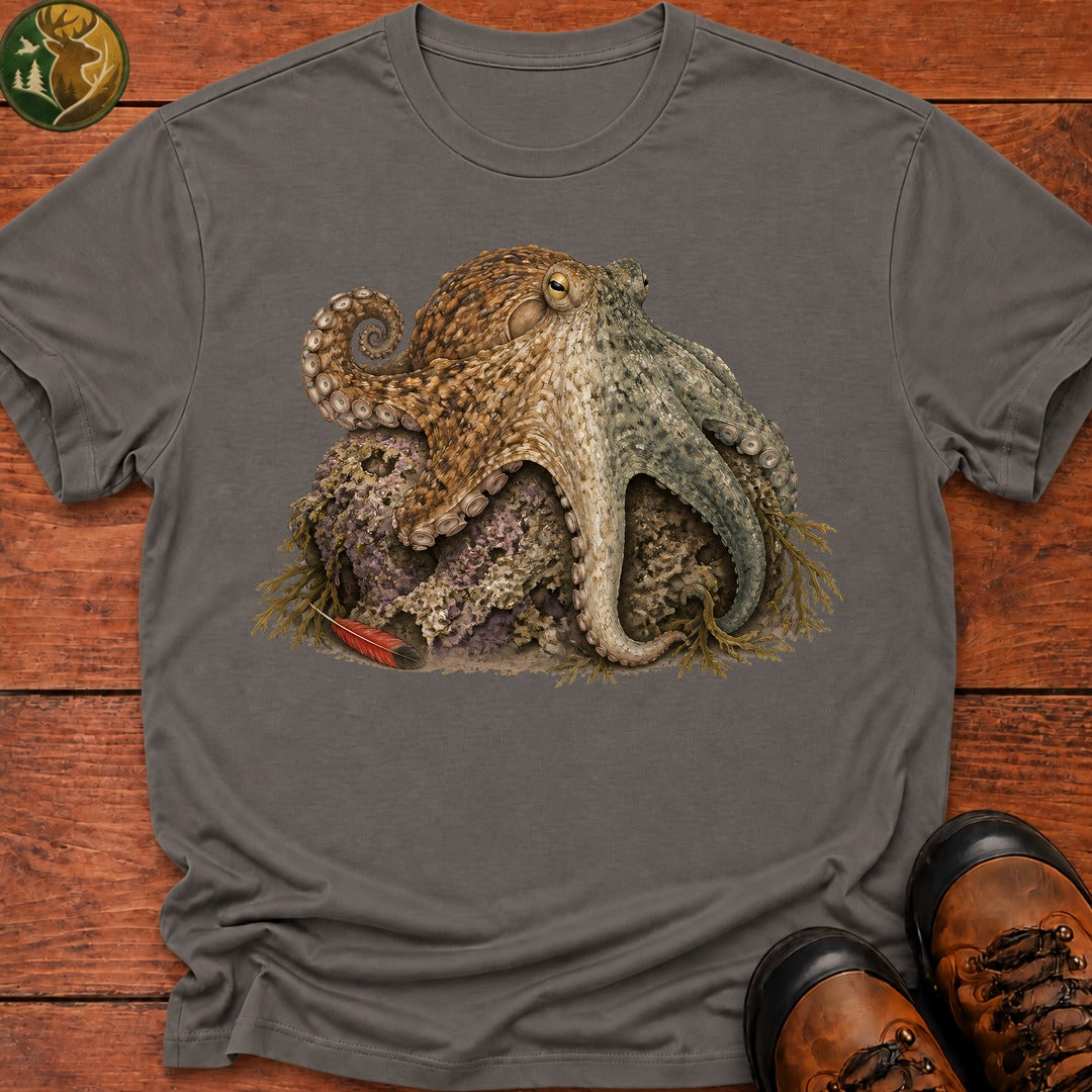 Octopus Camauflage T Shirt - Grey