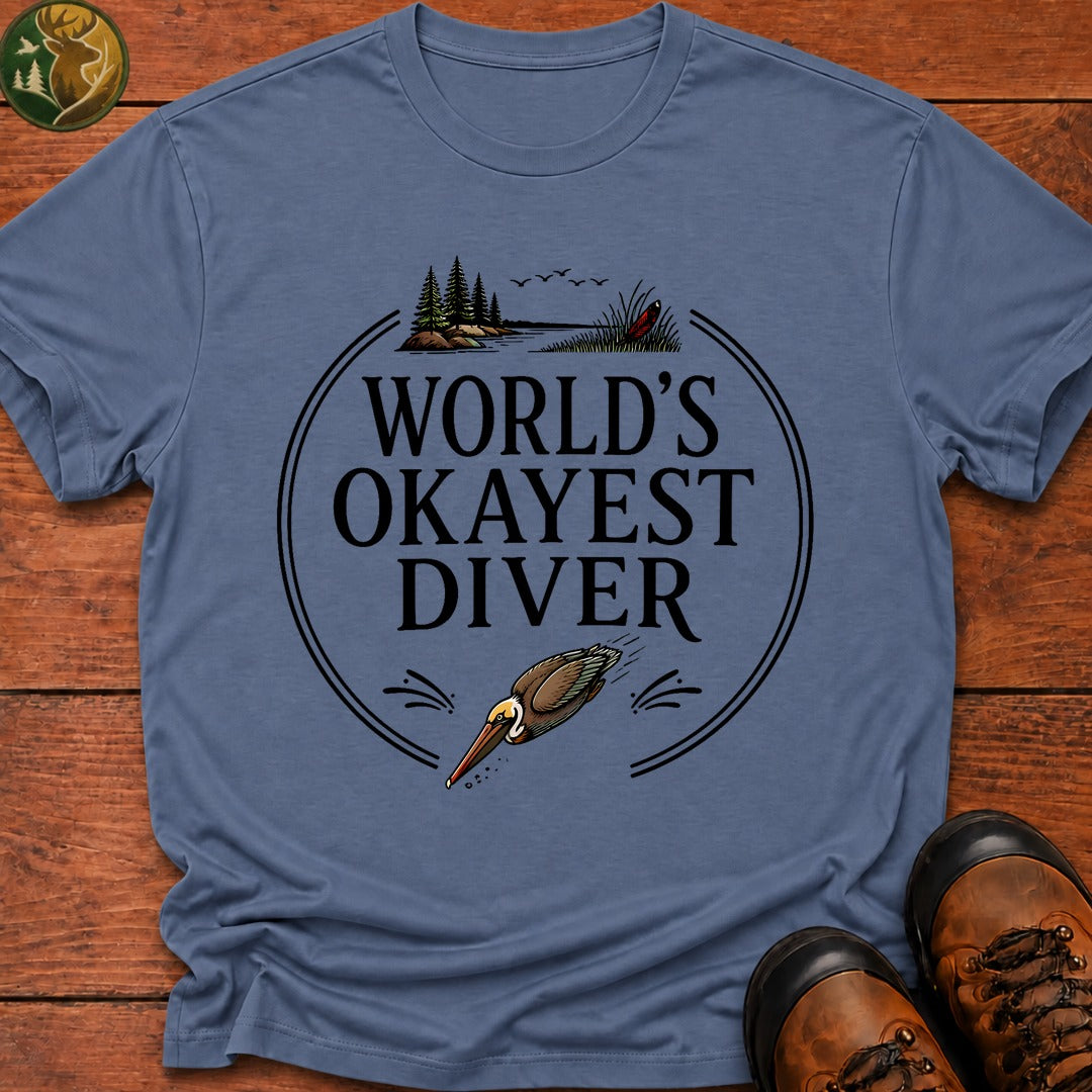 Okayest Diver T-Shirt - Blue Jean