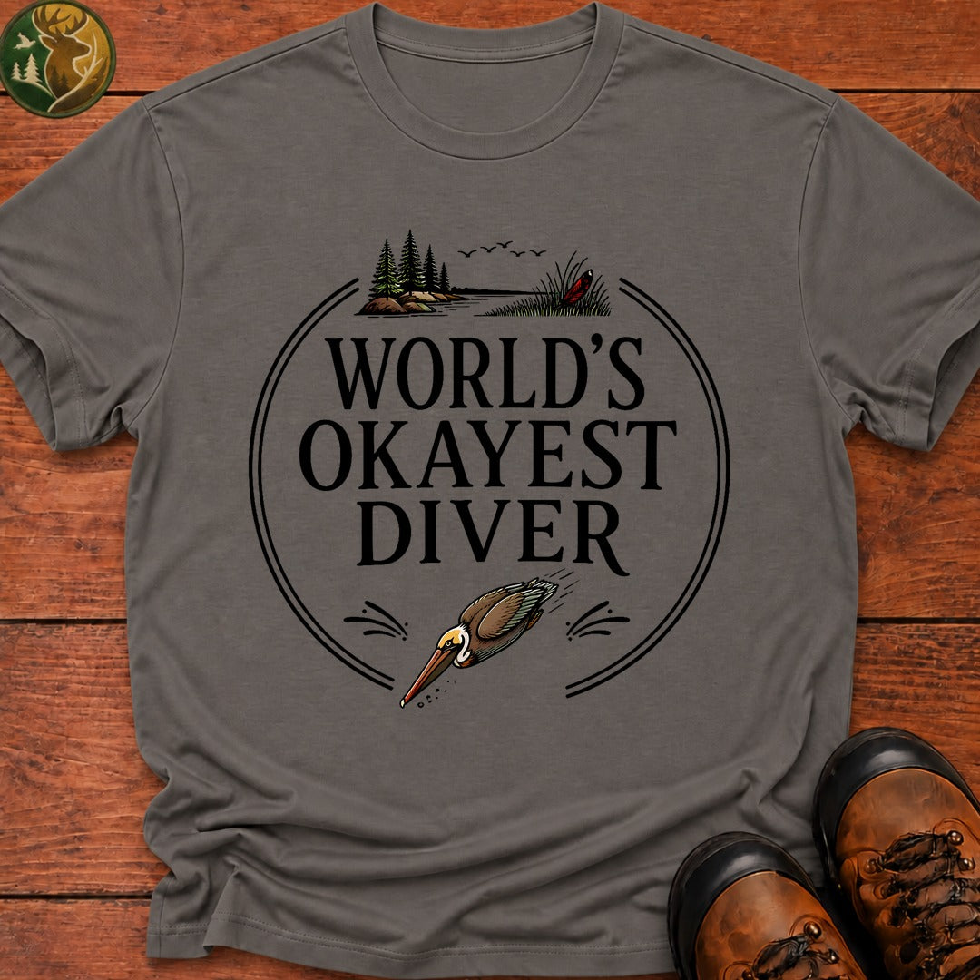 Okayest Diver T-Shirt - Grey