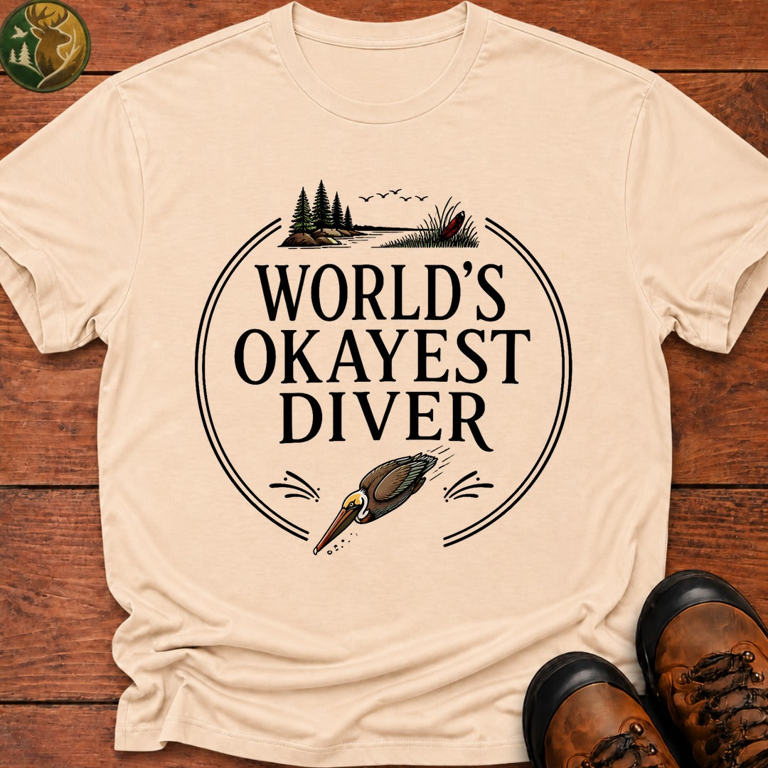 Okayest Diver T-Shirt - Ivory