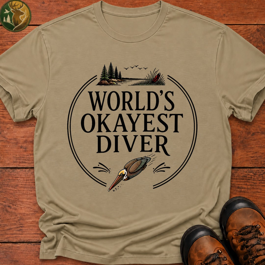Okayest Diver T-Shirt - Khaki