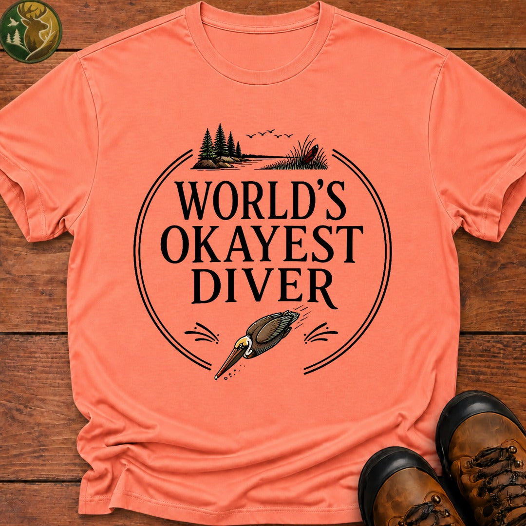 Okayest Diver T-Shirt - Melon