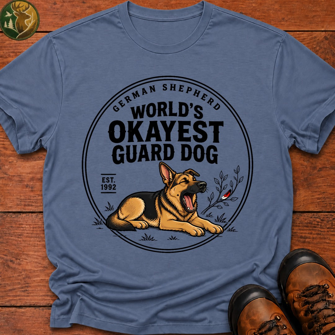 Okayest Guard Dog T-Shirt - Blue Jean