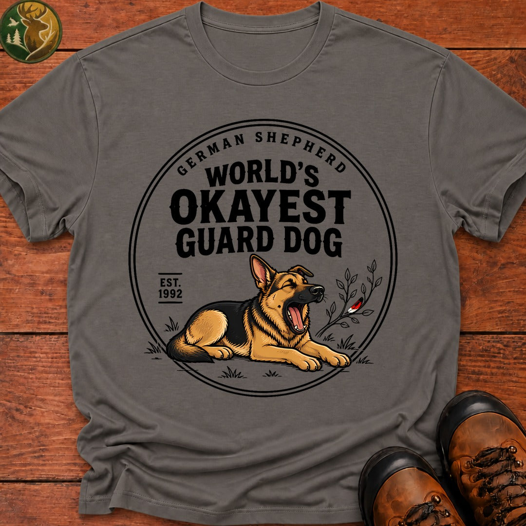 Okayest Guard Dog T-Shirt - Grey
