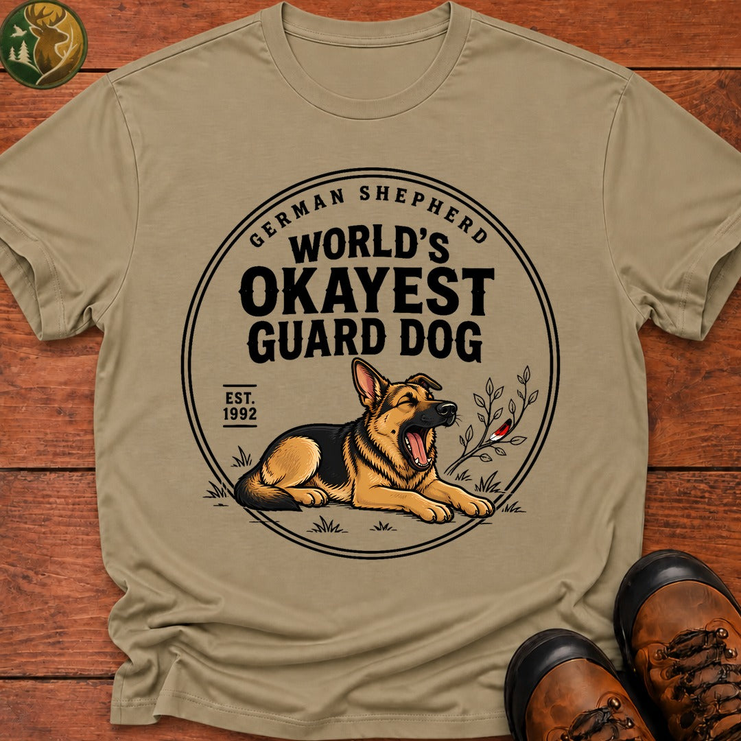 Okayest Guard Dog T-Shirt - Khaki
