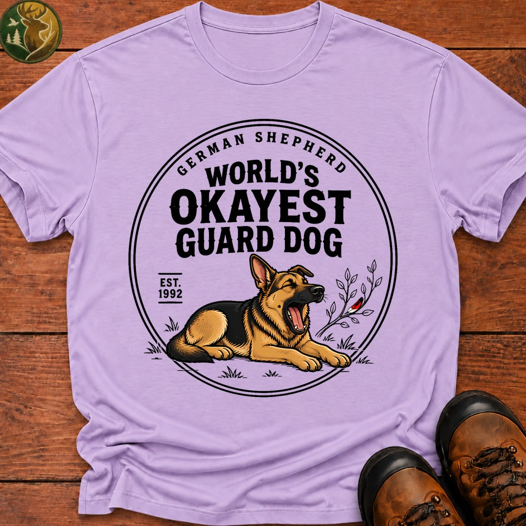 Okayest Guard Dog T-Shirt - Orchid
