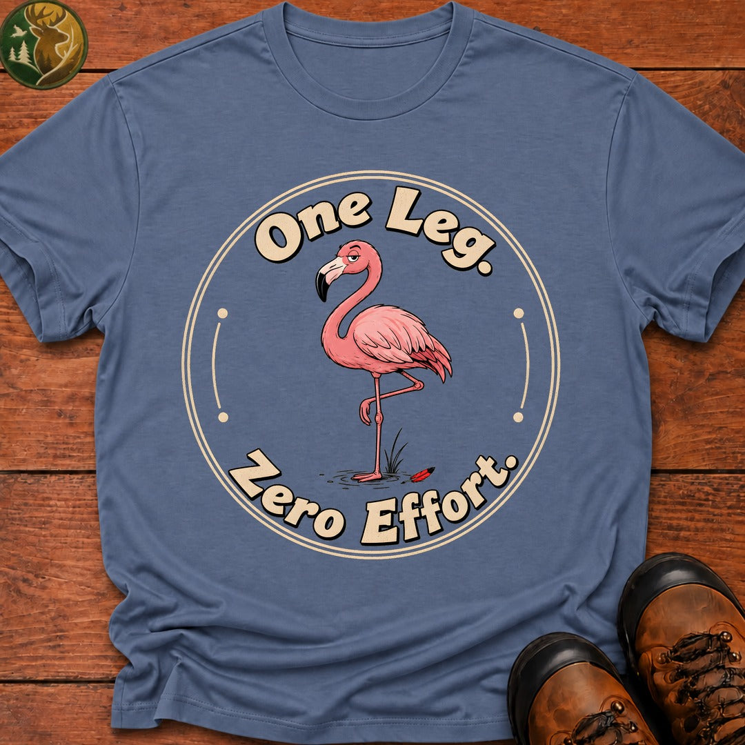 One Leg Zero Effort T Shirt - Blue Jean