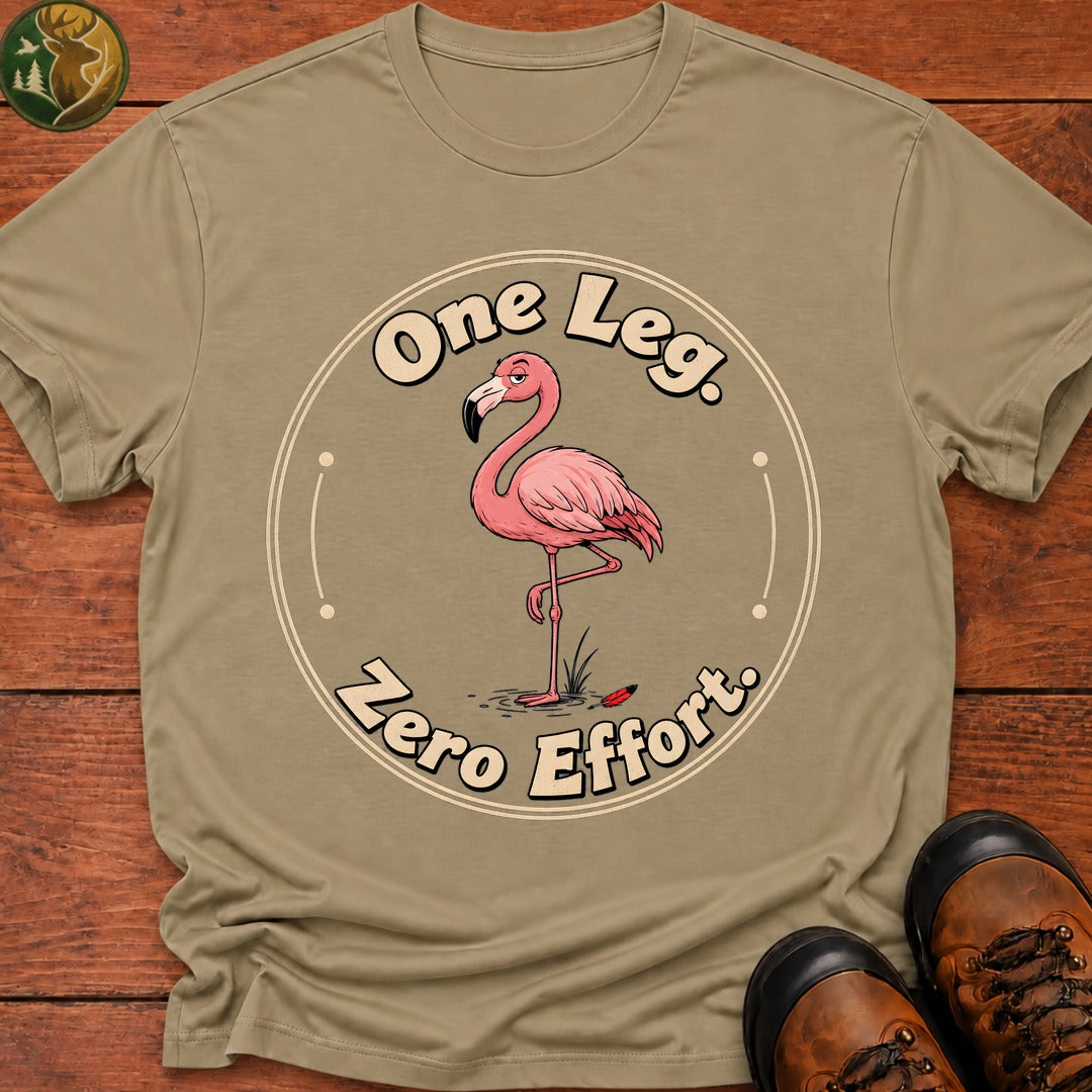 One Leg Zero Effort T Shirt - Khaki