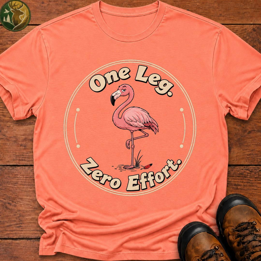One Leg Zero Effort T Shirt - Melon