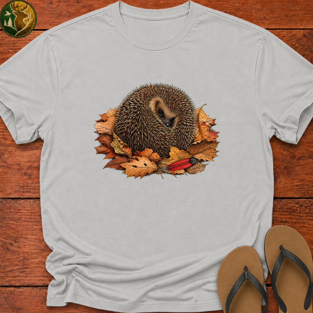 Peek A Boo Hedgehog Kids T-Shirt - Ash