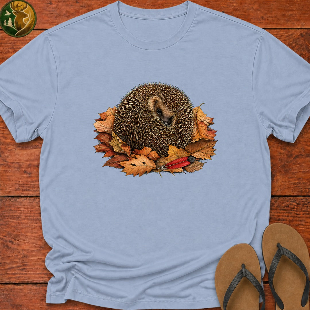 Peek A Boo Hedgehog Kids T-Shirt - Light Blue