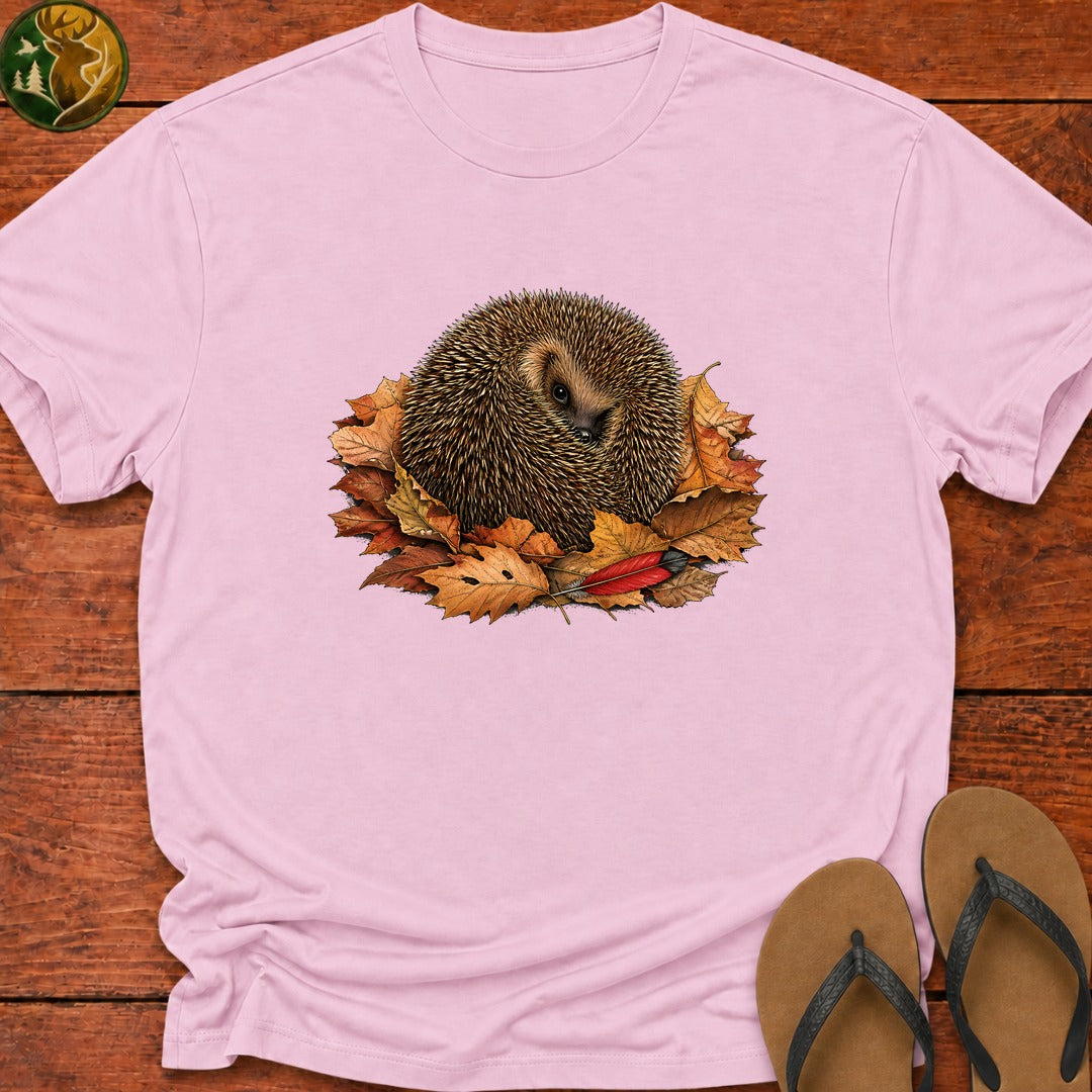 Peek A Boo Hedgehog Kids T-Shirt - Light Pink