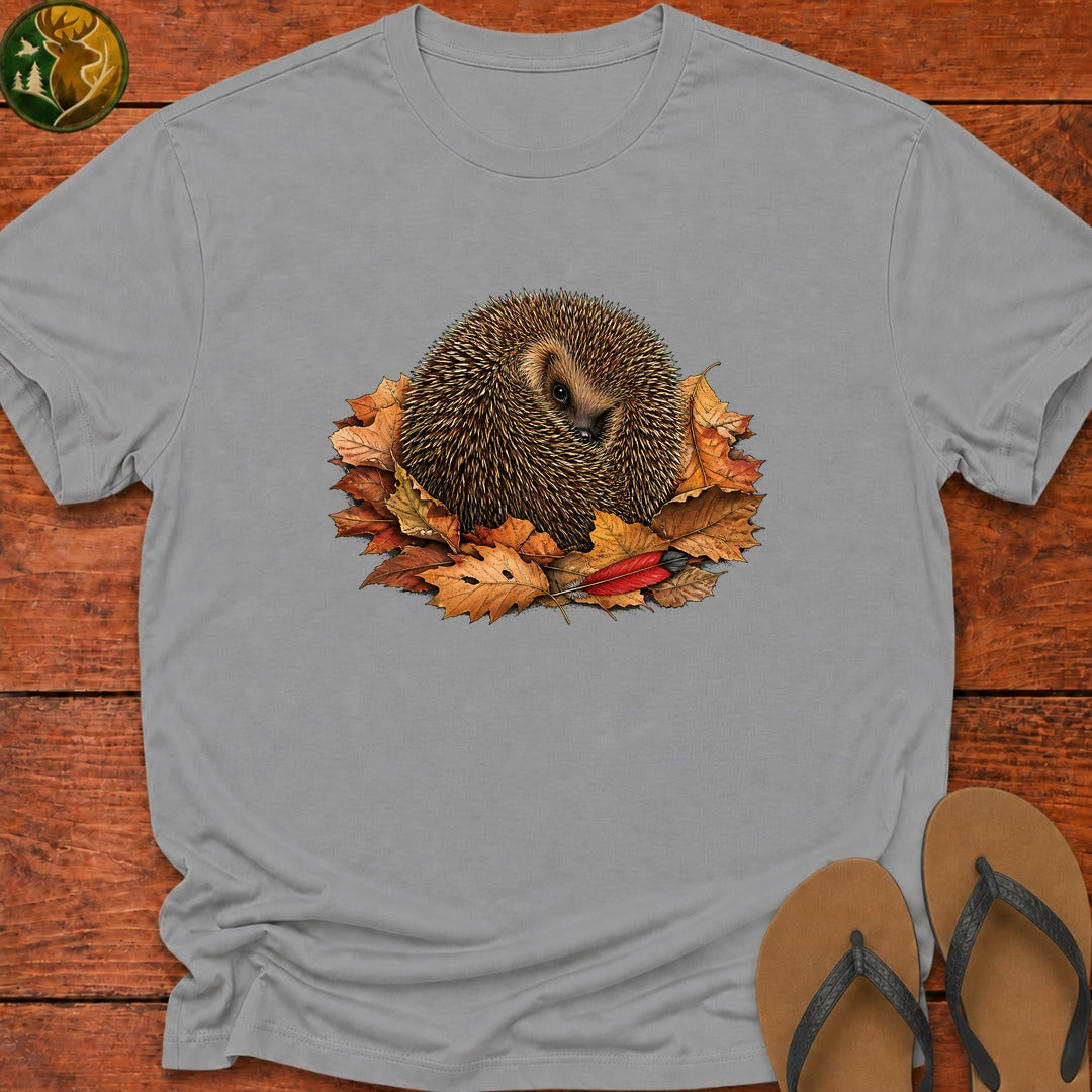 Peek A Boo Hedgehog Kids T-Shirt - Sport Grey