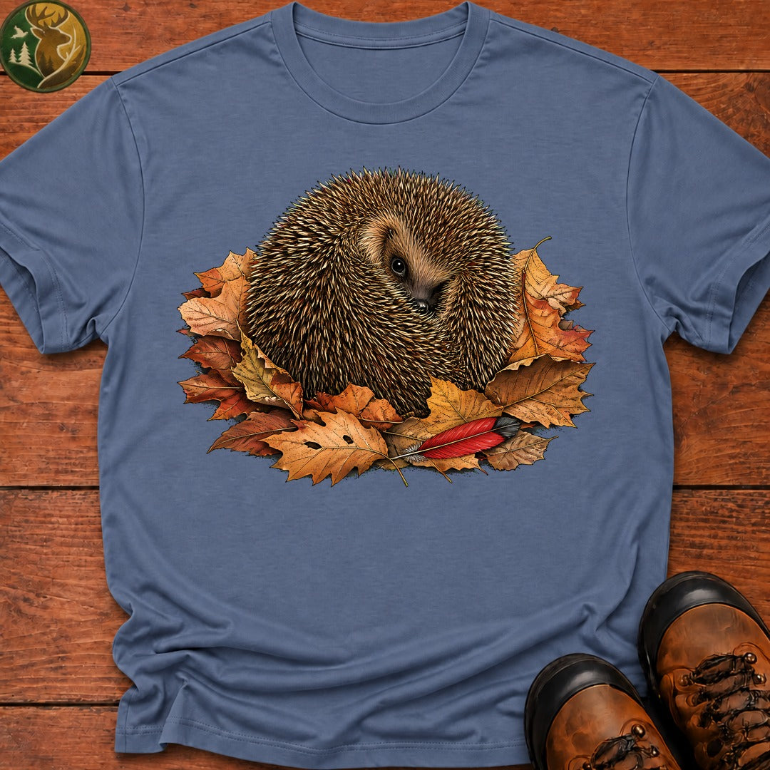 Peek A Boo Hedgehog T-Shirt - Blue Jean