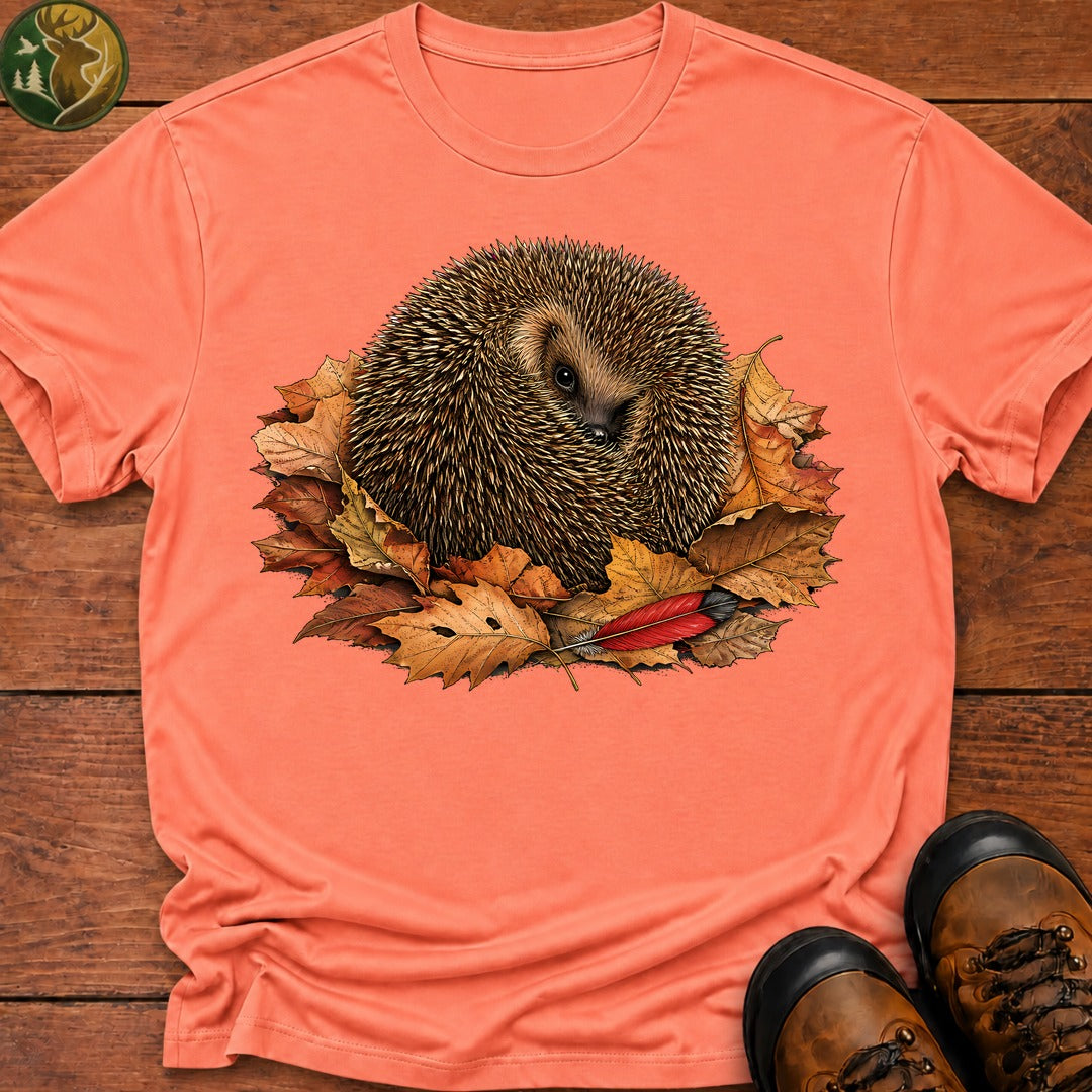 Peek A Boo Hedgehog T-Shirt - Melon