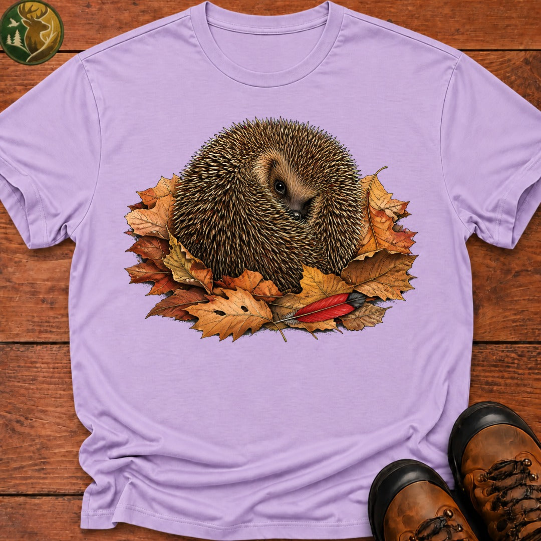 Peek A Boo Hedgehog T-Shirt - Orchid