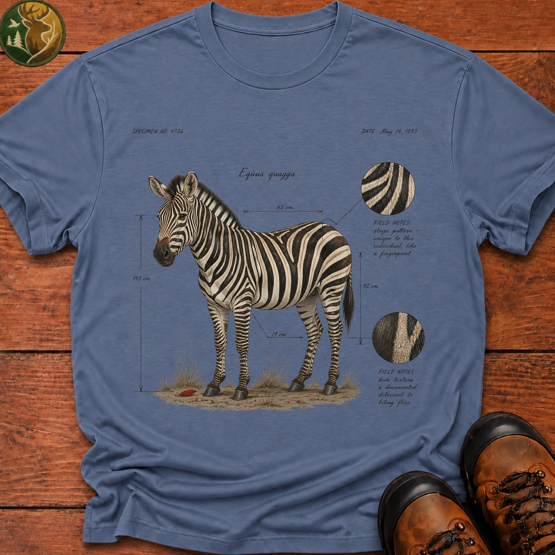 Plains Zebra Field Notes - Blue Jean